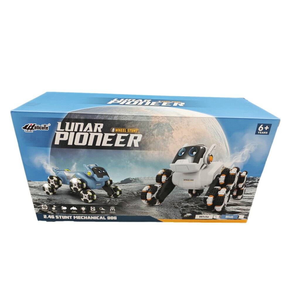 Lunar Pioneer  
8 Wheel Stunt  
2.46 Stunt Mechanical Dog  
White Blue  
6+ Years