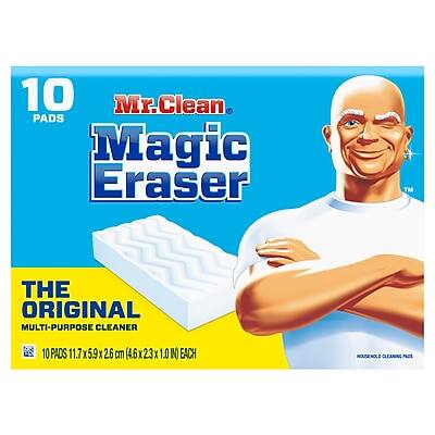 10 PADS  
Mr. Clean Magic Eraser™  
THE ORIGINAL MULTI-PURPOSE CLEANER  
10 PCS 11.7 x 5.9 x 26 cm (4.6 x 2.3 x 1.0 IN EACH)