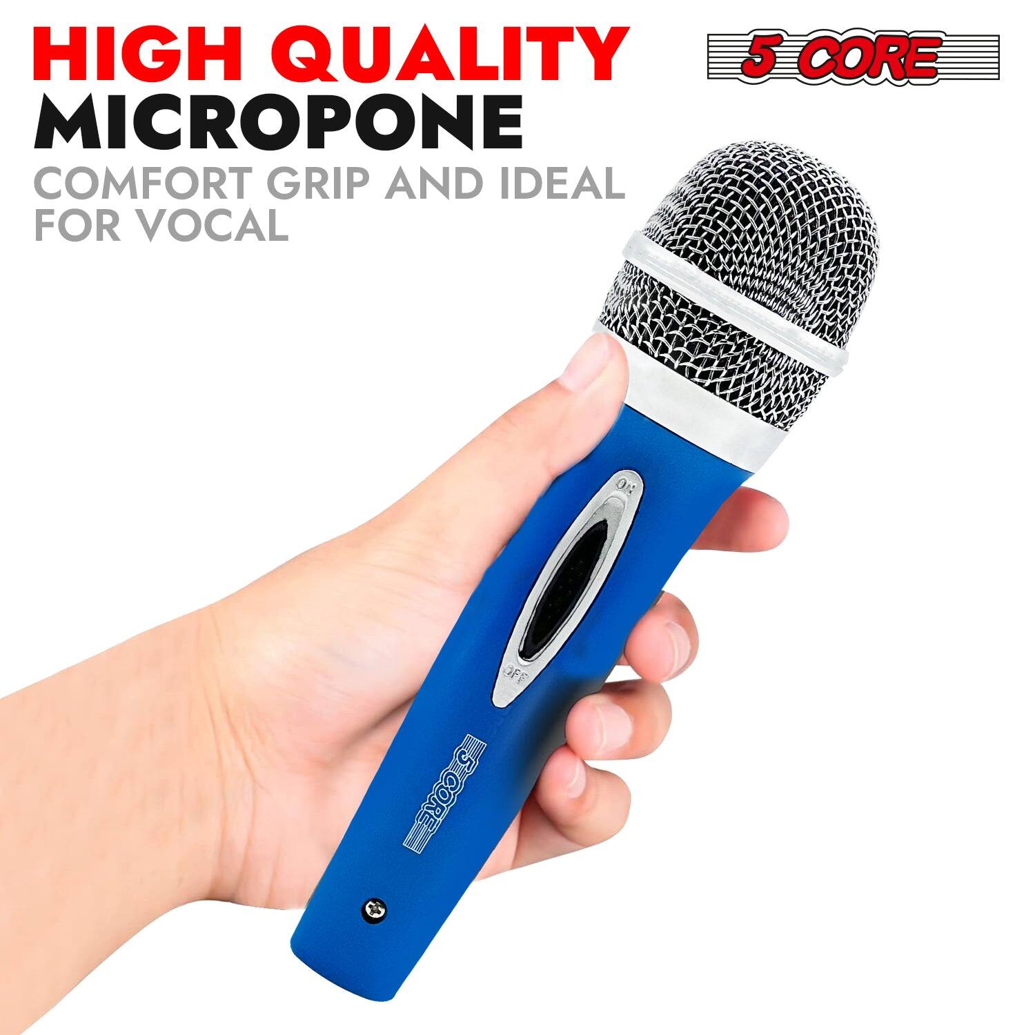 HIGH QUALITY 5 CORE MICROPHONE COMFORT GRIP AND IDEAL FOR VOCAL.