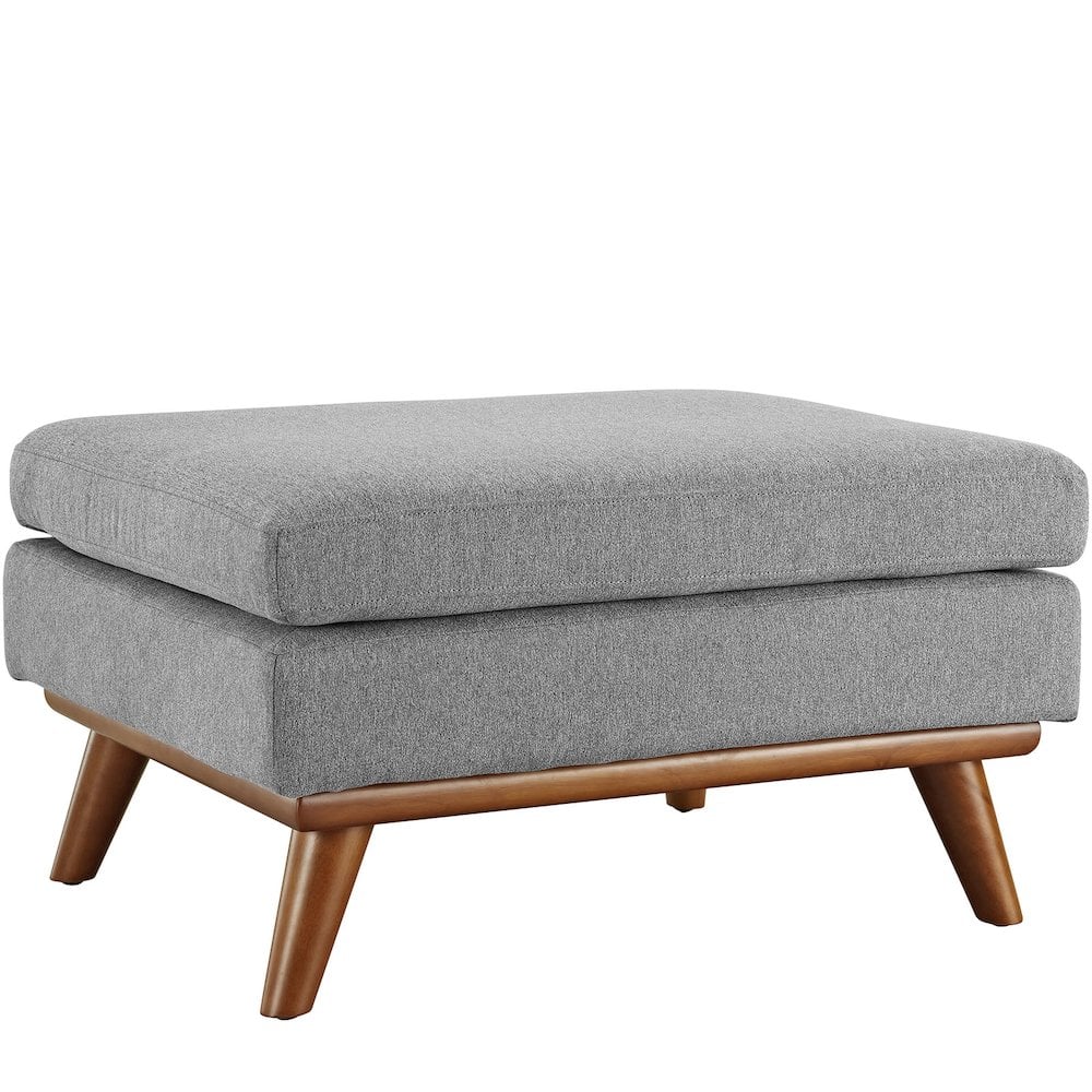 Photos - Pouffe / Bench Modway  Engage Upholstered Fabric Ottoman - Gray BG1219244 