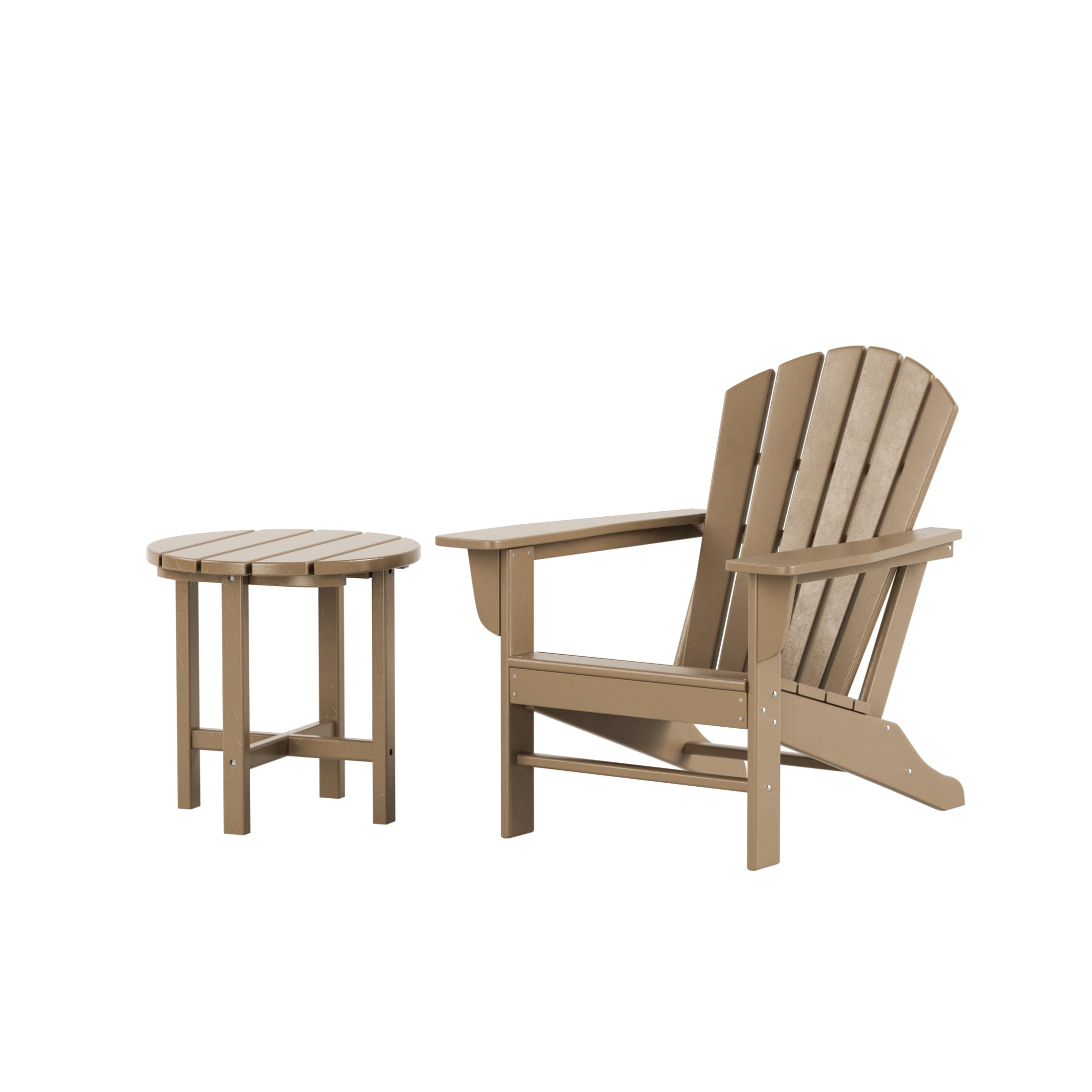 WestinTrends - Dylan Outdoor Adirondack Chair with Side Table Set - Black price history on PriceWatchPro