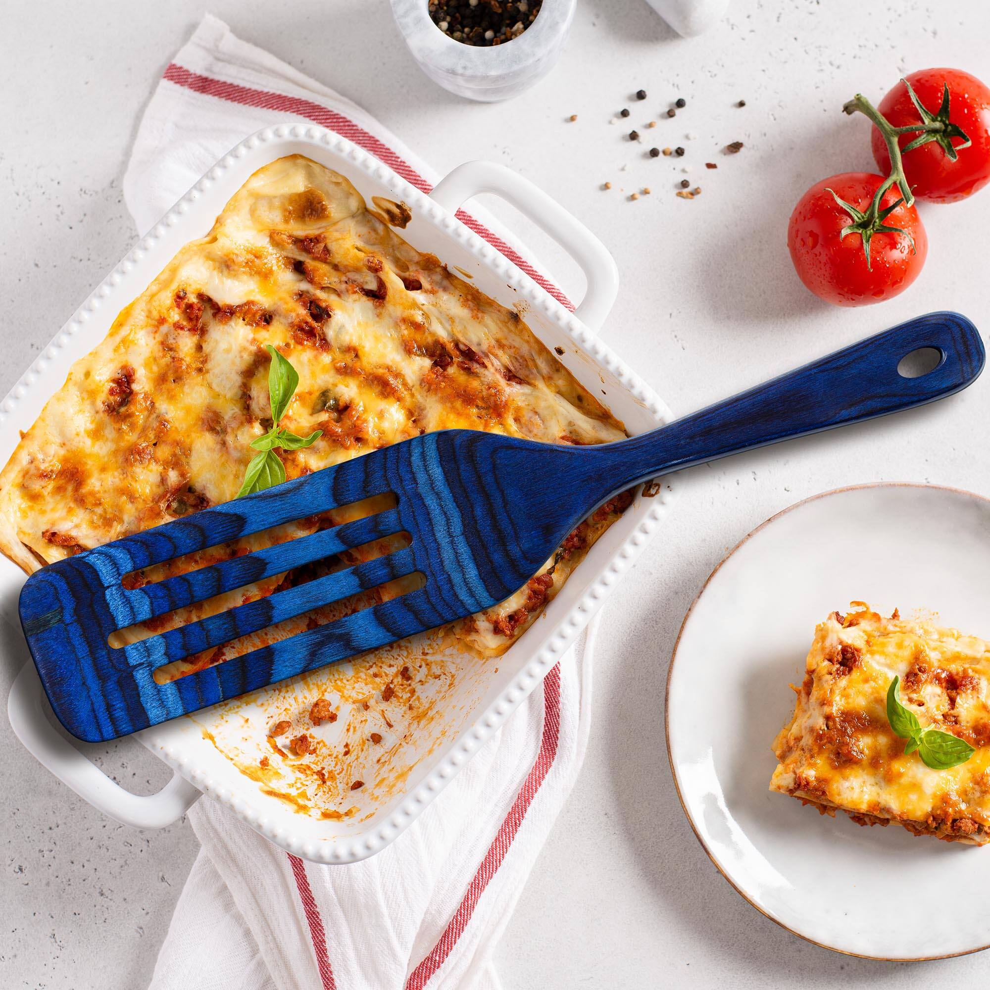 Alt View 1. Baltique - Malta Collection 7 Piece Cooking Utensil Set, Safe for Nonstick - Blue.