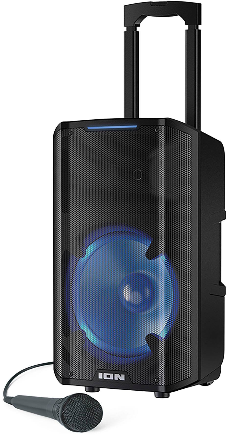 Angle. ION Audio - Trouper 300 - Battery-Powered Portable Speaker System with Multi-Channel Mixer and Lights - Black.