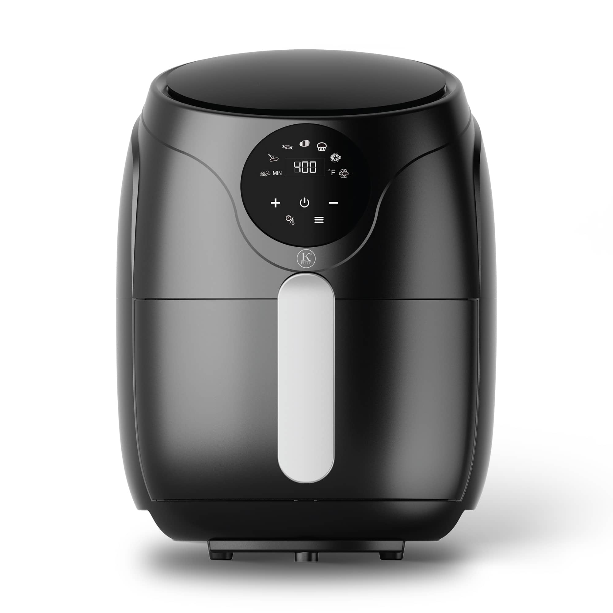 Kitchen Elite - 2.5 Qt Digital Air Fryer, Countertop Nonstick Basket Oven - Black