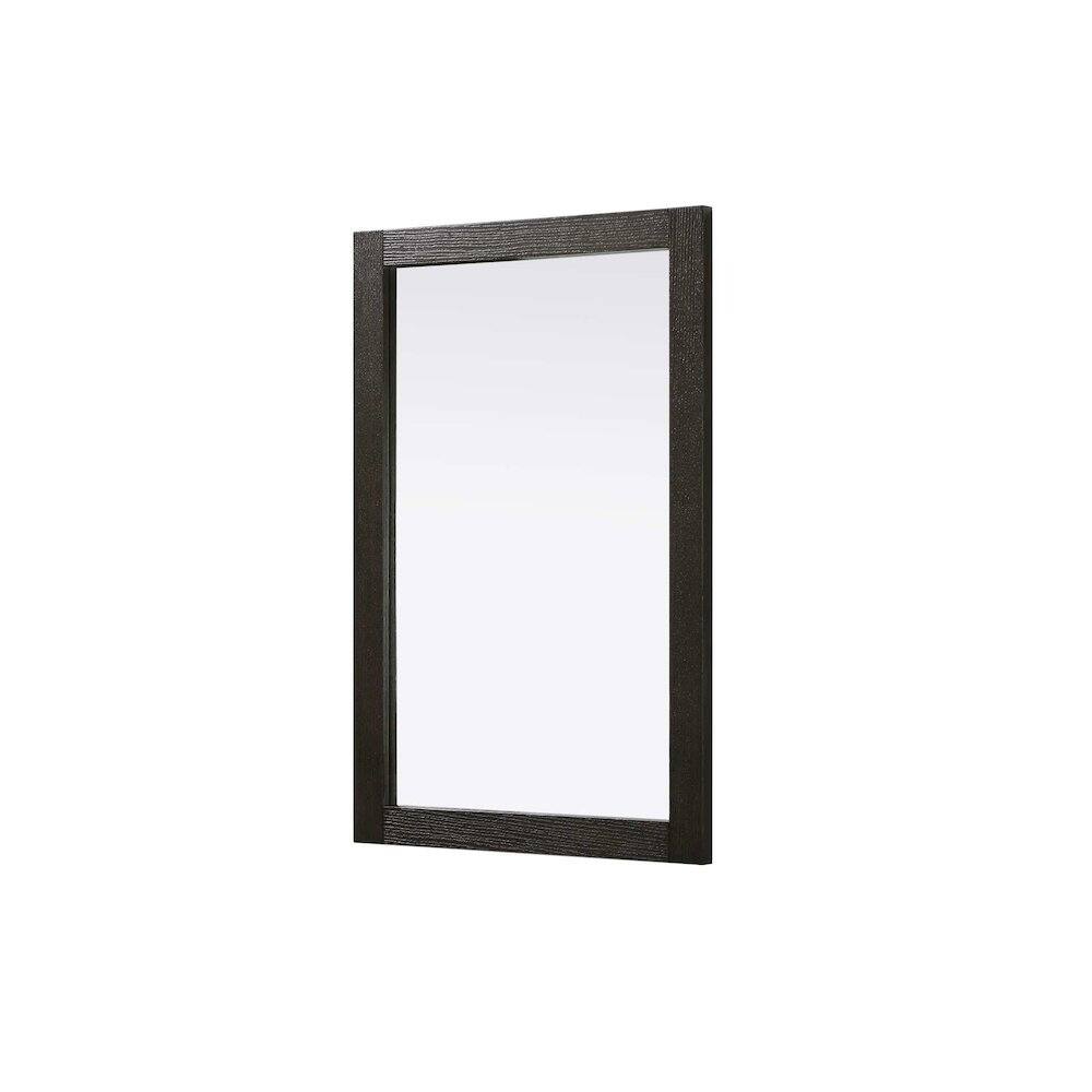 Alt View 3. Elegant Kitchen and Bath - Noah Wooden Rectangle Mirror 24 x 36 in Chocolate Oak - Chocolate Oak.