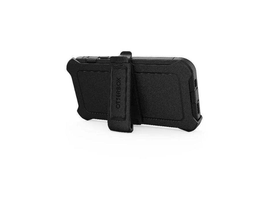 Back. OtterBox - OtterBox Defender Pro Series Case and Holster for iPhone 14/13 Black - Black.