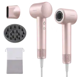 Dreame - Gleam Hair Dryer for Women – Powerful Fast Drying, Lightweight, 200M Negative Ions for Frizz-Free Shine, Low Noise - Pink