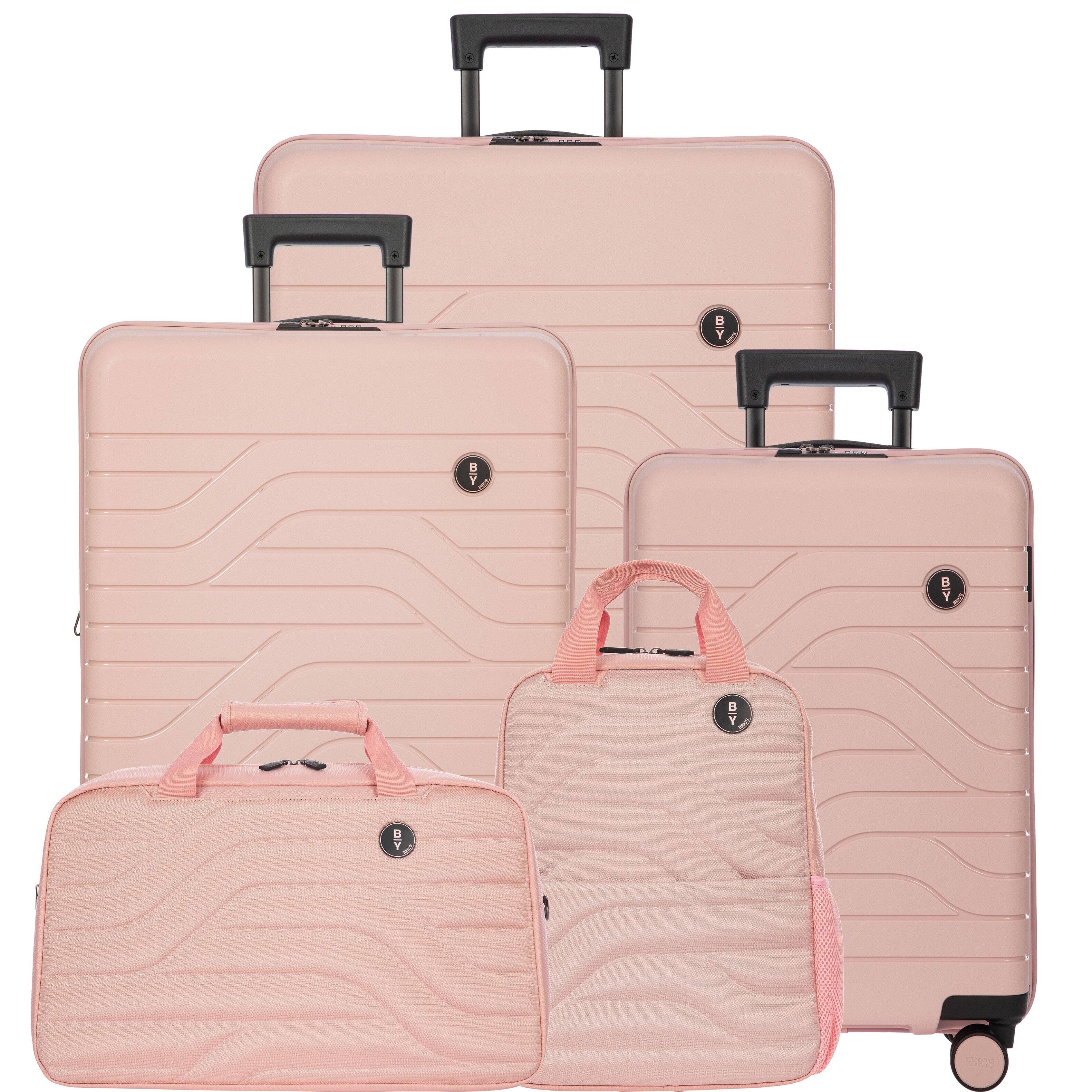 Alt View 3. Bric's - Ulisse Expandable 30" Checked Spinner Luggage - Pearl Pink.