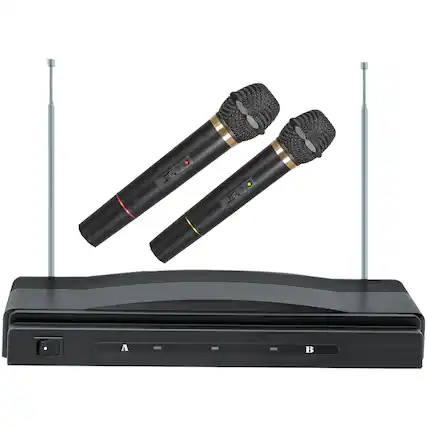 Front. Supersonic - Supersonic SC-900 Professional Dual Wireless Microphone System.