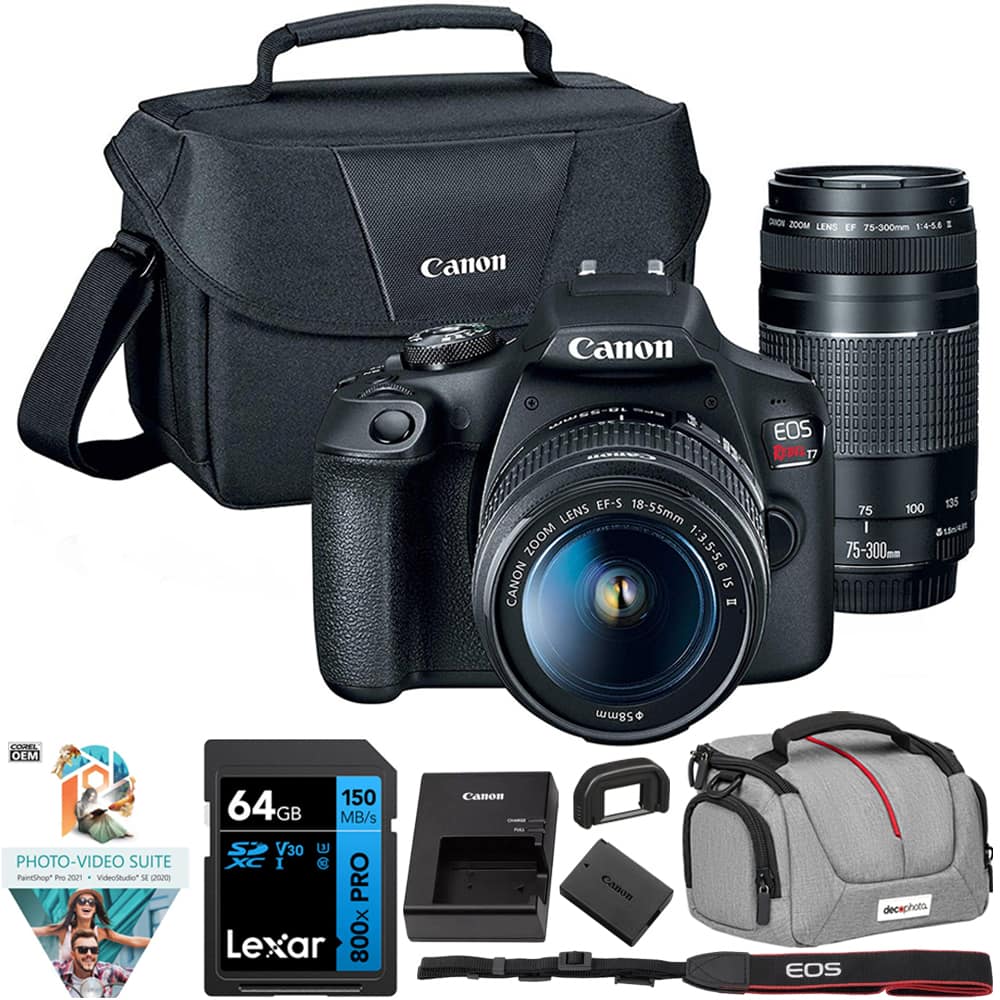 Canon
CALOR MOOS LENS EF 75-300mm 1:4-5.6
Canon
EF-S 18-55mm LENS ZOOM 1:3.5-5.6 CANON IS II
EOS RIDER
75 100 I 75-300
135
58mm
COREL OEM
PHOTO-VIDEO SUITE PaintShop Pro 2021 VideoStudio SE (2020)
64GB 150 MB/s ST V30 U XC I @ PRO Lexar 800x
Canon CHARGE
Canon
EOS
decaphoto