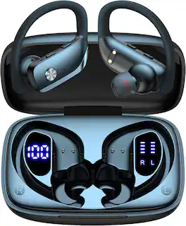 Vulpecula Spade - Ear Buds Wireless Earbuds Bluetooth Headphones with 80H Playtime LED Display Case