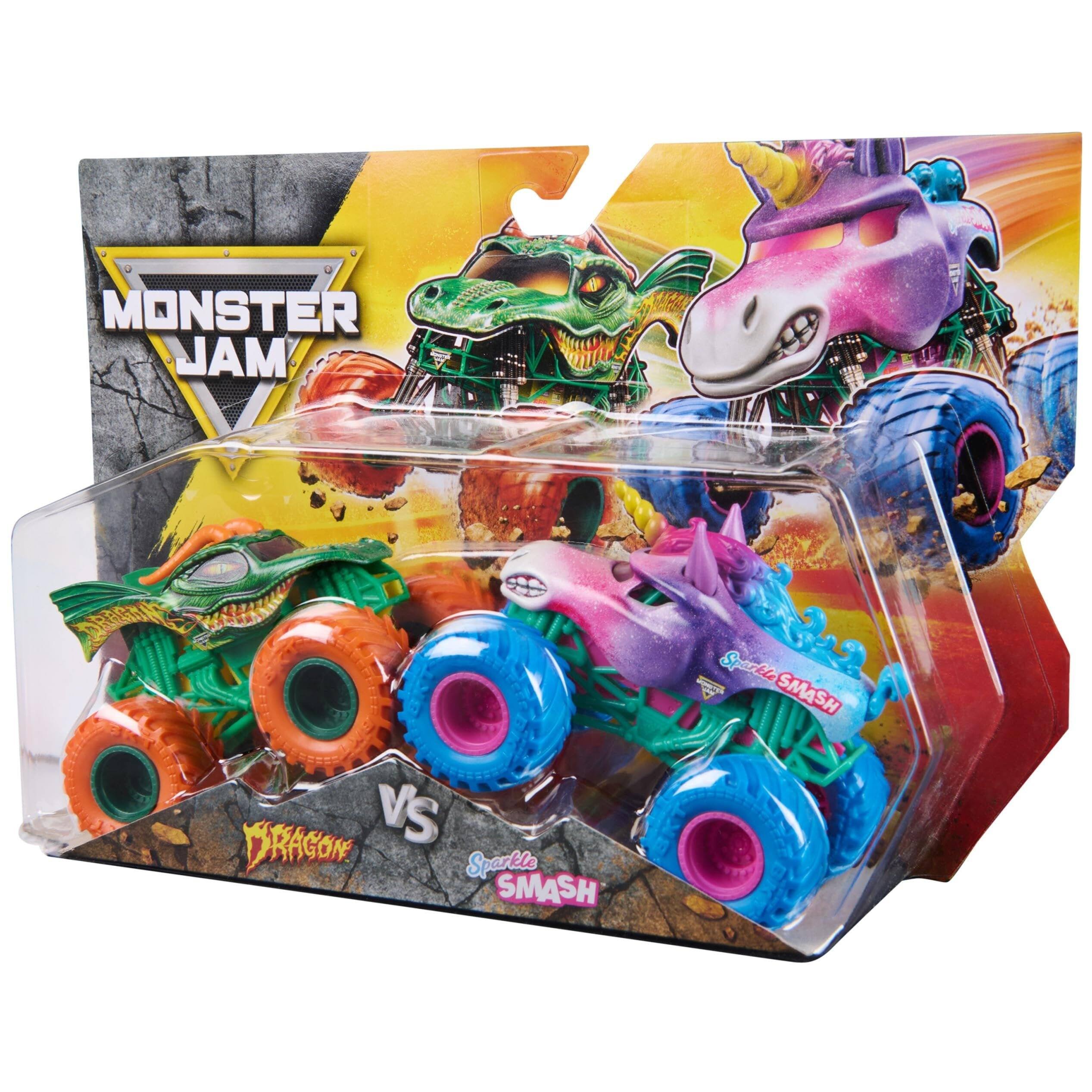 MONSTER JAM  
DRAGON vs SPARKLE SMASH