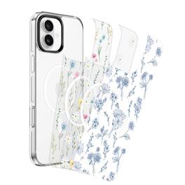 SaharaCase - Inspire Series with Swappable Designs Case - Apple iPhone 16 Plus - Floral