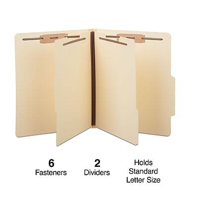 6 Fasteners  
2 Dividers  
Holds Standard Letter Size