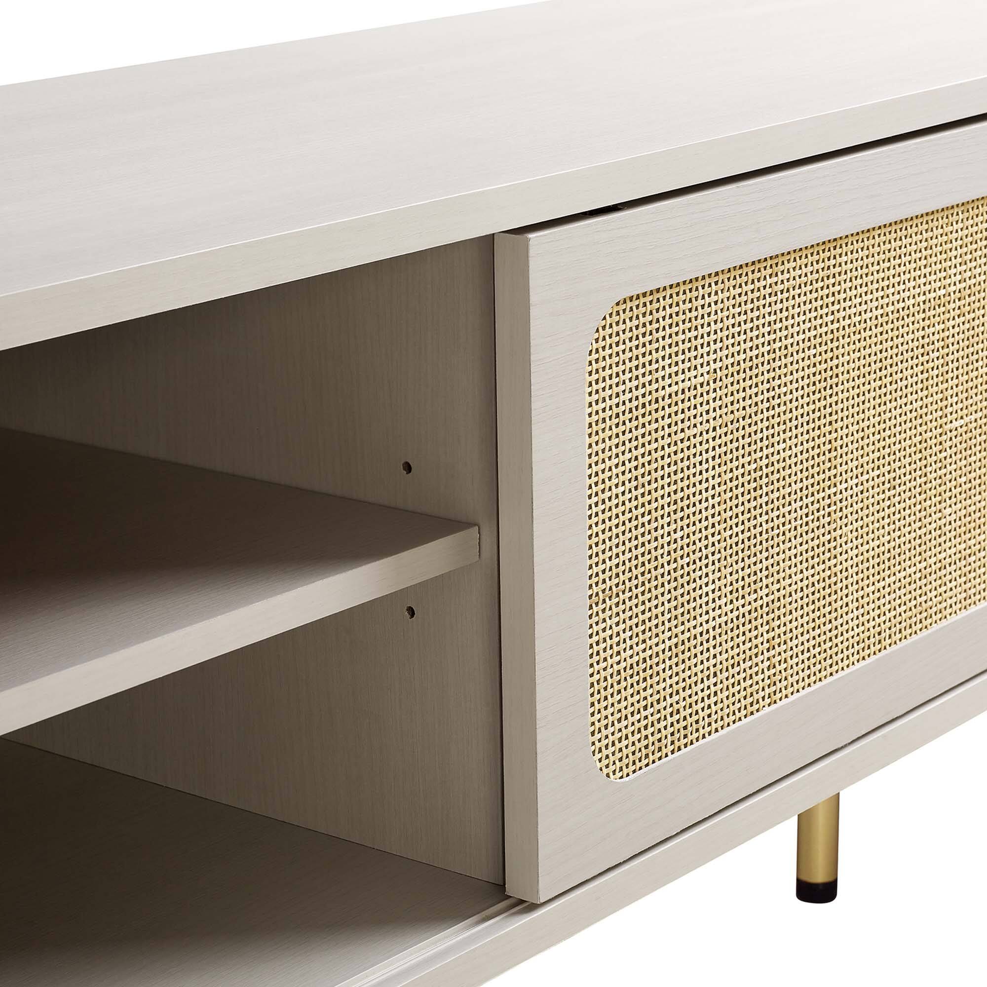 Alt View 5. Modway - Cambria 60" TV Stand by Modway - White.