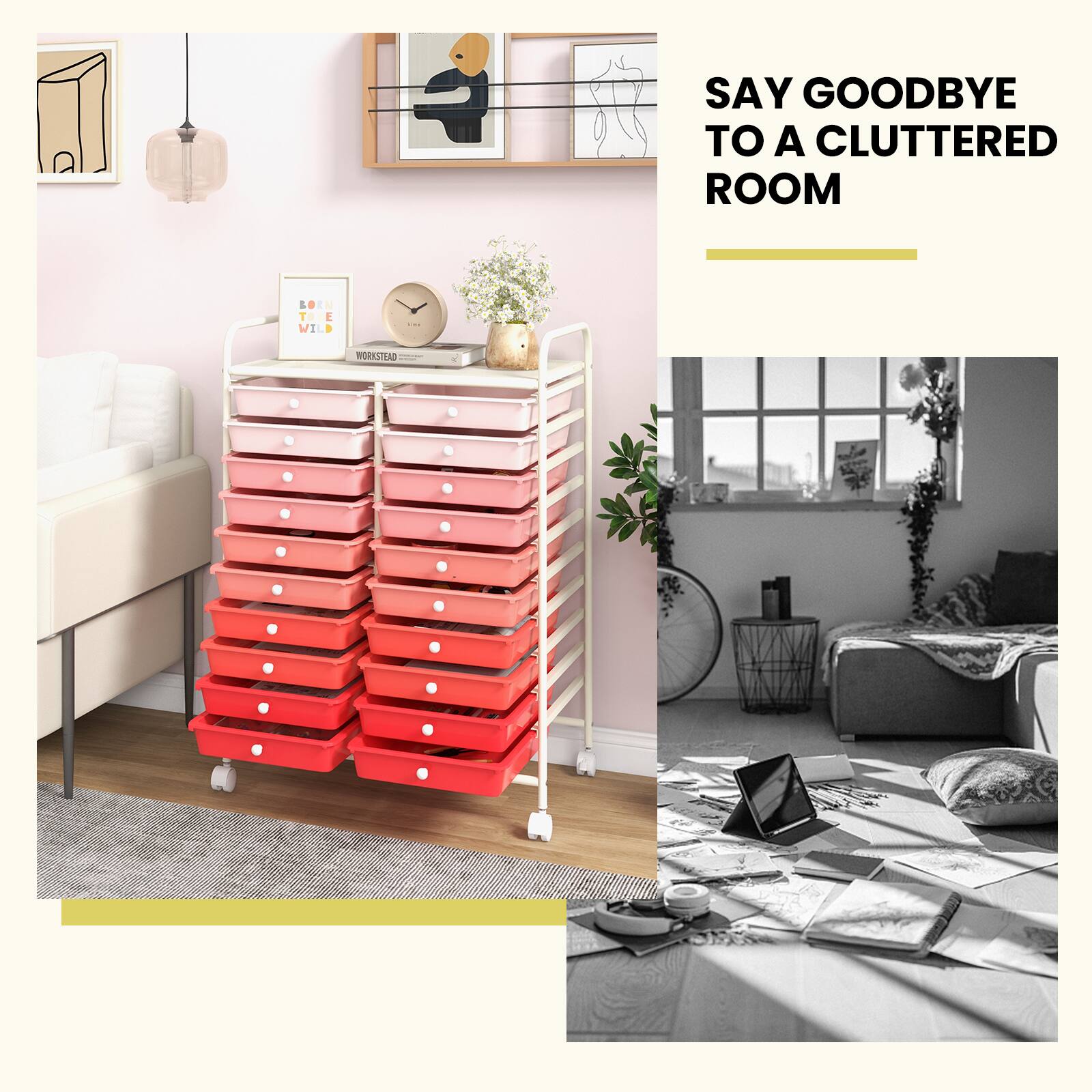 SAY GOODBYE TO A CLUTTERED ROOM
