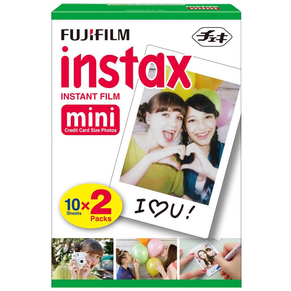 FUJIFILM instax INSTANT FILM mini Credit Card Size Photos 10x2 Sheets Packs I ❤️ U!