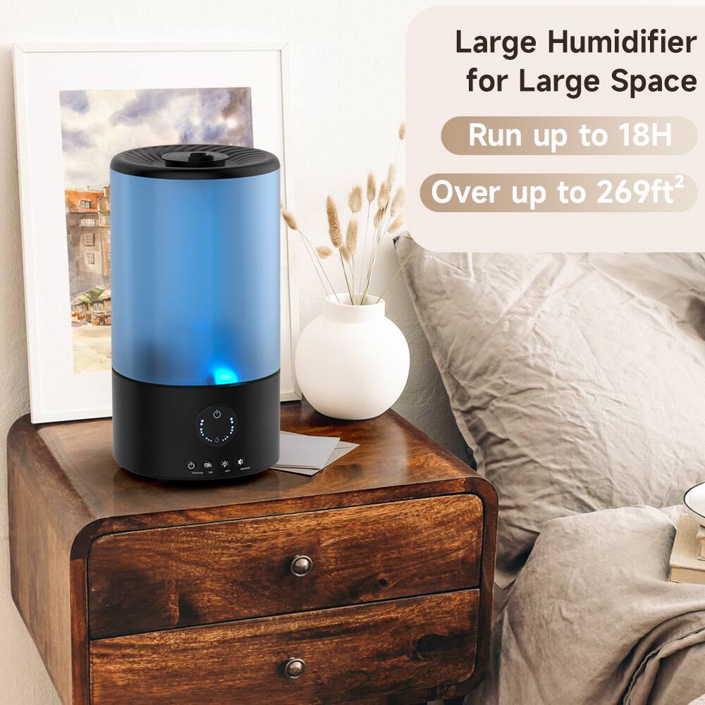 Large Humidifier for Large Space  
Run up to 18H  
Over up to 269ft²