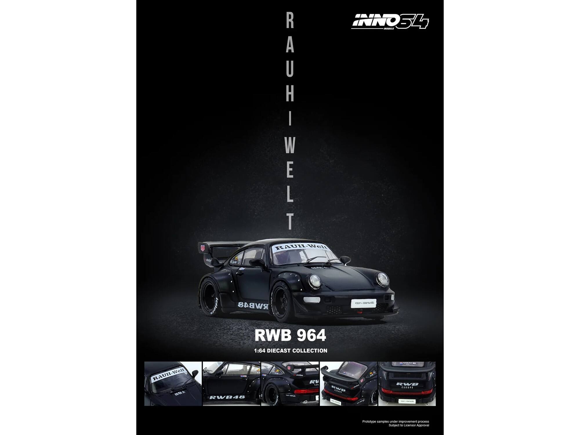 0 INNOE 154 - RAUHWELT RAUHWELT RWB48 RWB 964 1:64 DIECAST COLLECTION RAUHWELT - RW84B RWB -. SE KWH ...... Prototype samples under improvement process. Subject to Licensor Approval