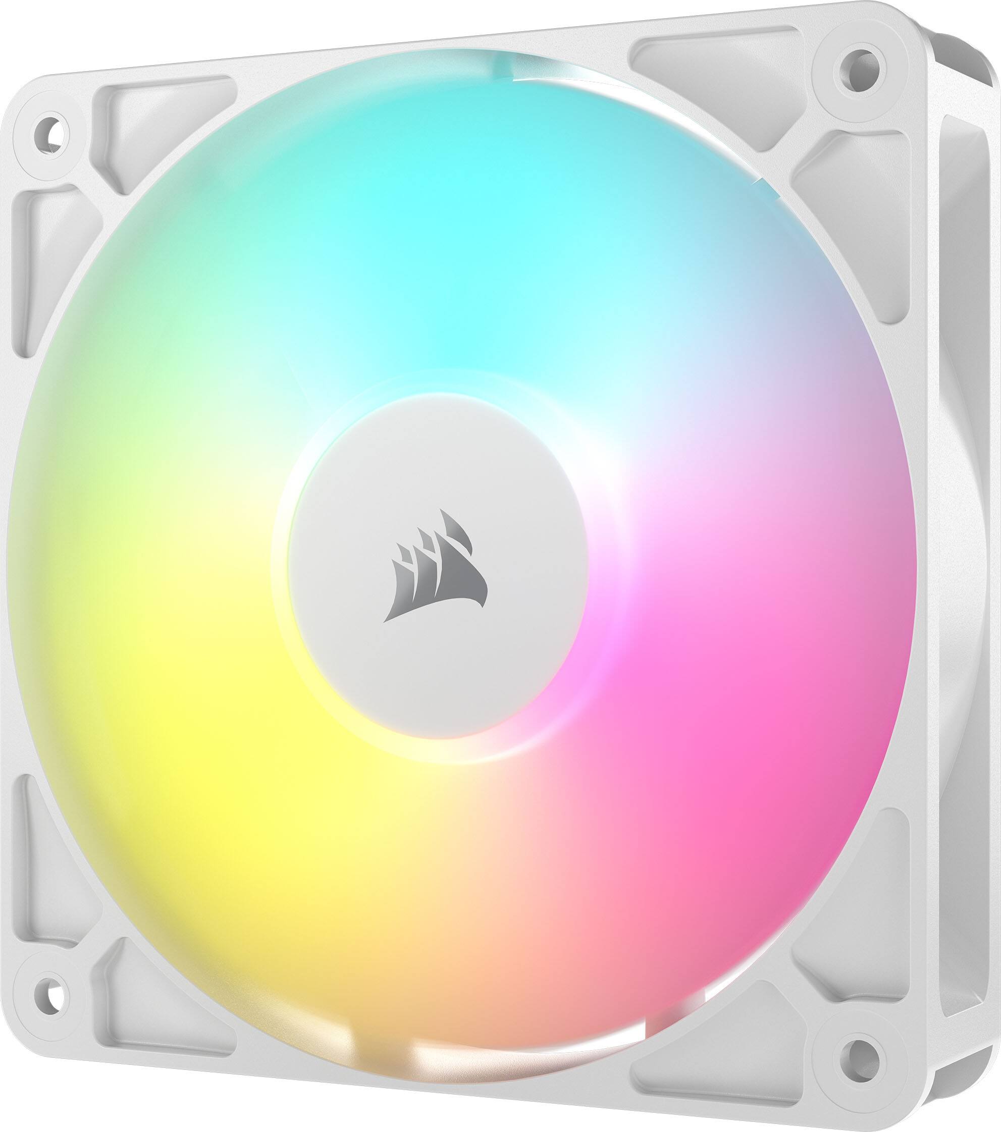 Alt View 18. CORSAIR - RS120 ARGB 120mm PWM Fans (3-pack) - White.