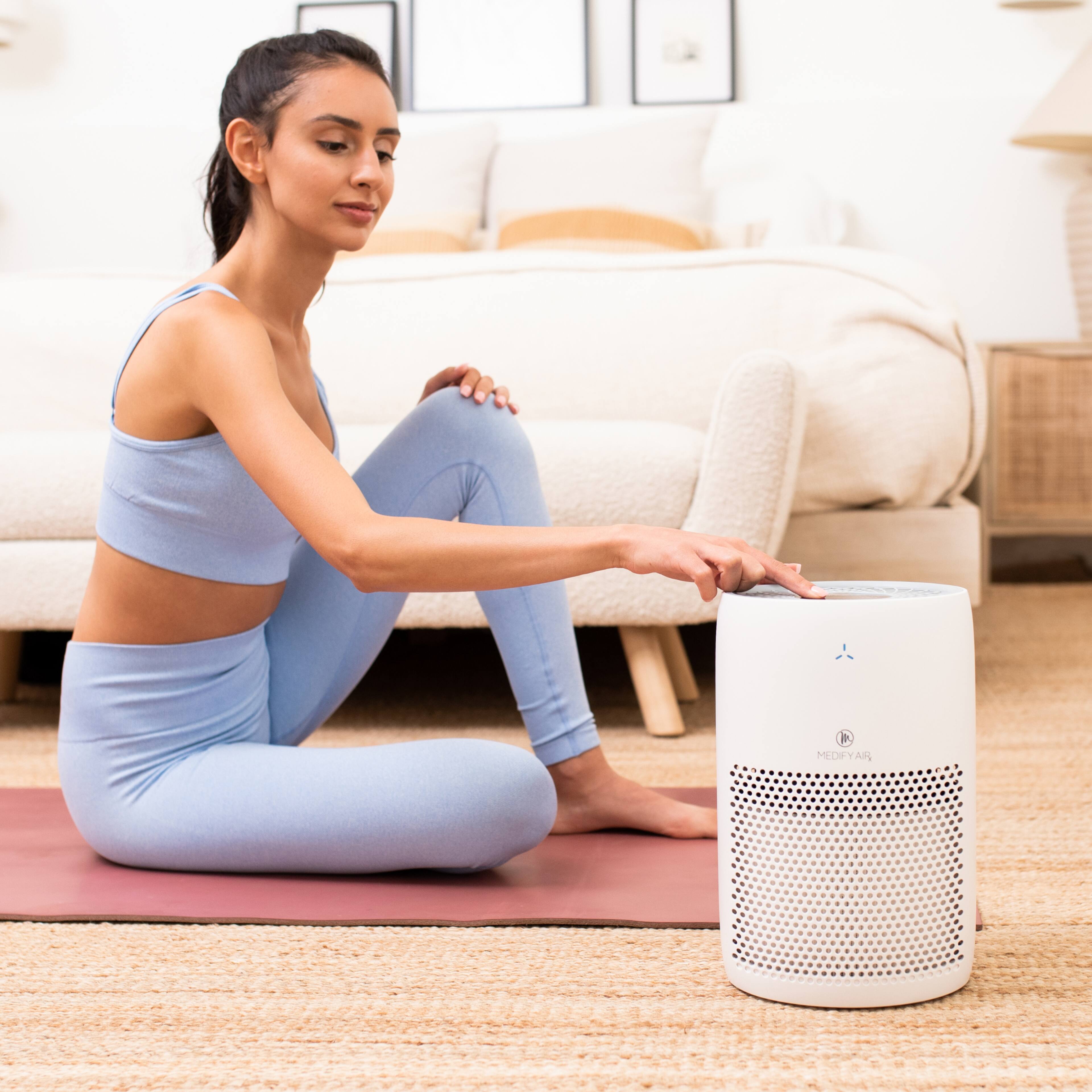 Alt View 13. Medify Air - Medify MA-22 278 Sq. Ft. Portable Air Purifier with True HEPA H13 Filter - White.