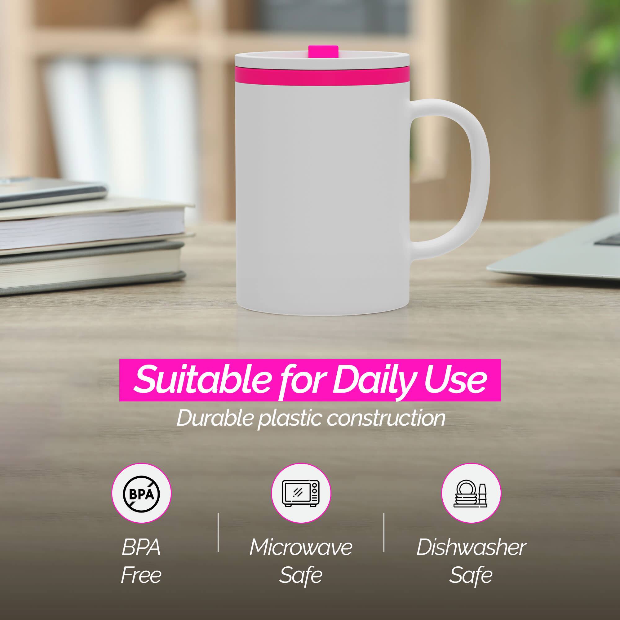 Suitable for Daily Use  
Durable plastic construction  
PA BPA Free  
Microwave Safe  
Dishwasher Safe