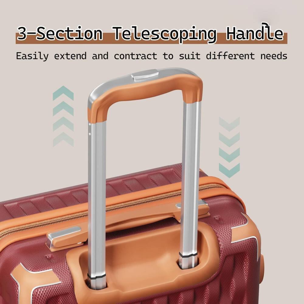 3-Section Telescoping Handle  
Easily extend and contract to suit different needs