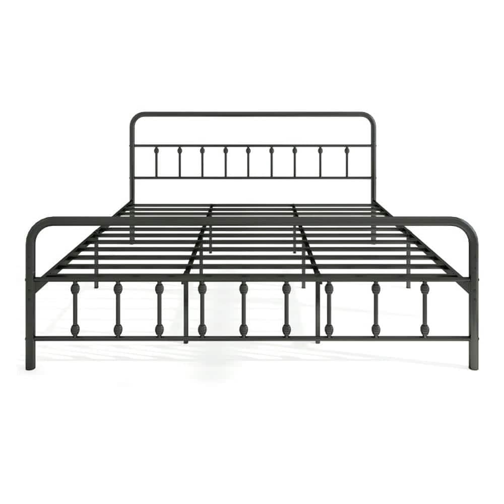 Kadyn - Platform Bed Frame Bedroom Bed FrameBed Frame with Headboard and Under Bed Storage BlackKing Size - King Size