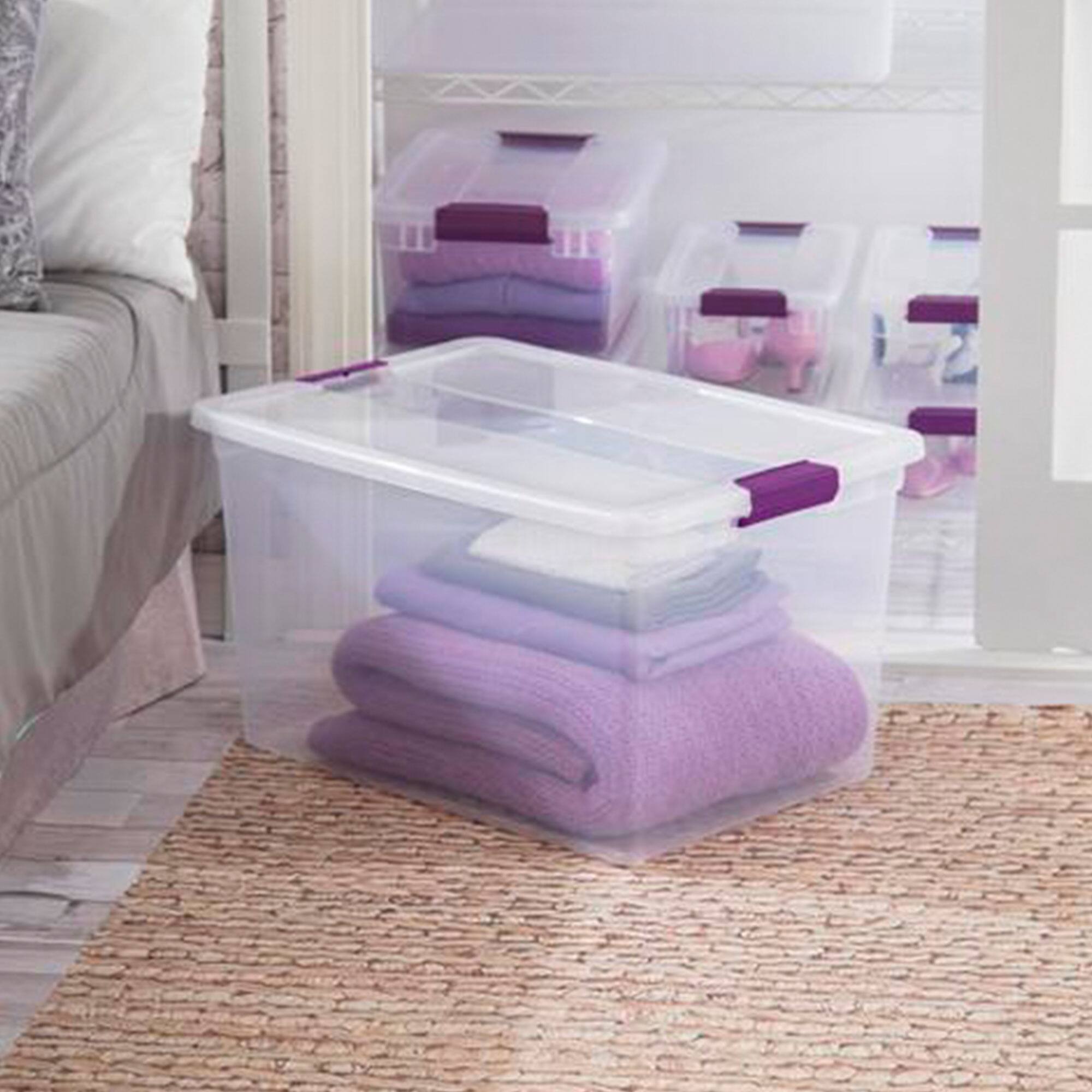 Alt View 2. Sterilite - Sterilite 116 Quart Storage Totes, 4 Pack, and 66 Quart Storage Totes, 6 Pack - Clear.