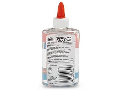 Washable Clear School Glue

AP Certified

Made for Children
- Washable
- Non-Toxic
- Adaptable for Classroom Use

To Open: Remove cap and push down on the red tab to open the bottle.

Application: Use on clean, dry surfaces. Apply a small amount of glue to one surface and press the other surface firmly into place. Hold for 10-15 seconds.

Cleaning Up: Wipe up excess glue with a damp cloth. Clean spills with warm water.

Storage: Store in a cool, dry place. Keep out of reach of children.

Keep from freezing.

Made in the USA

AP Non-Toxic

Item No. 00305

Barcode: 0750609000022