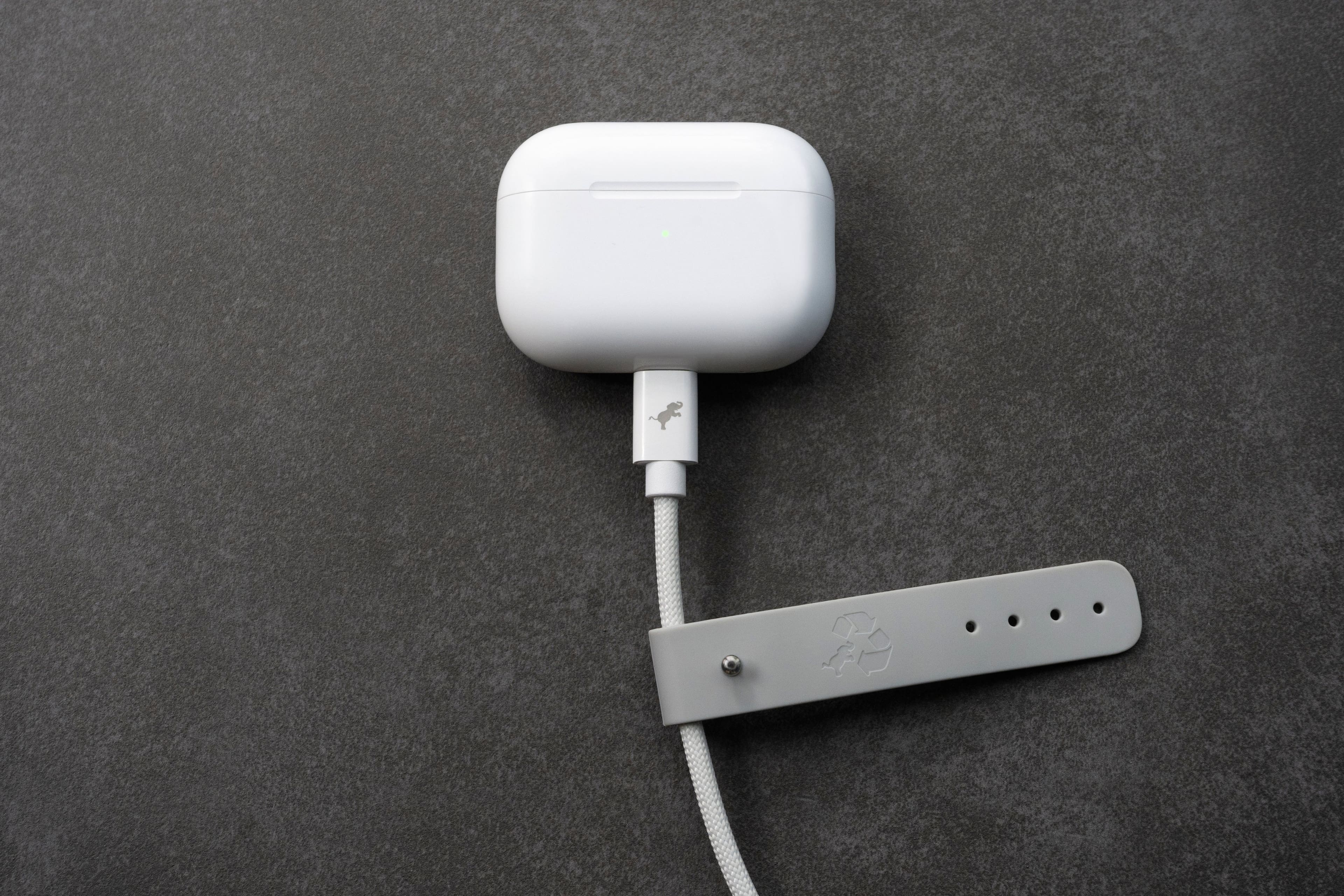 Alt View 12. Nimble - Powerknit USB-A to USB-C Cable 1M/3.3FT Fast Charging for iPhone 16/15, Samsung S24–S10, Note 20/10, Pixel, Moto & More - White.