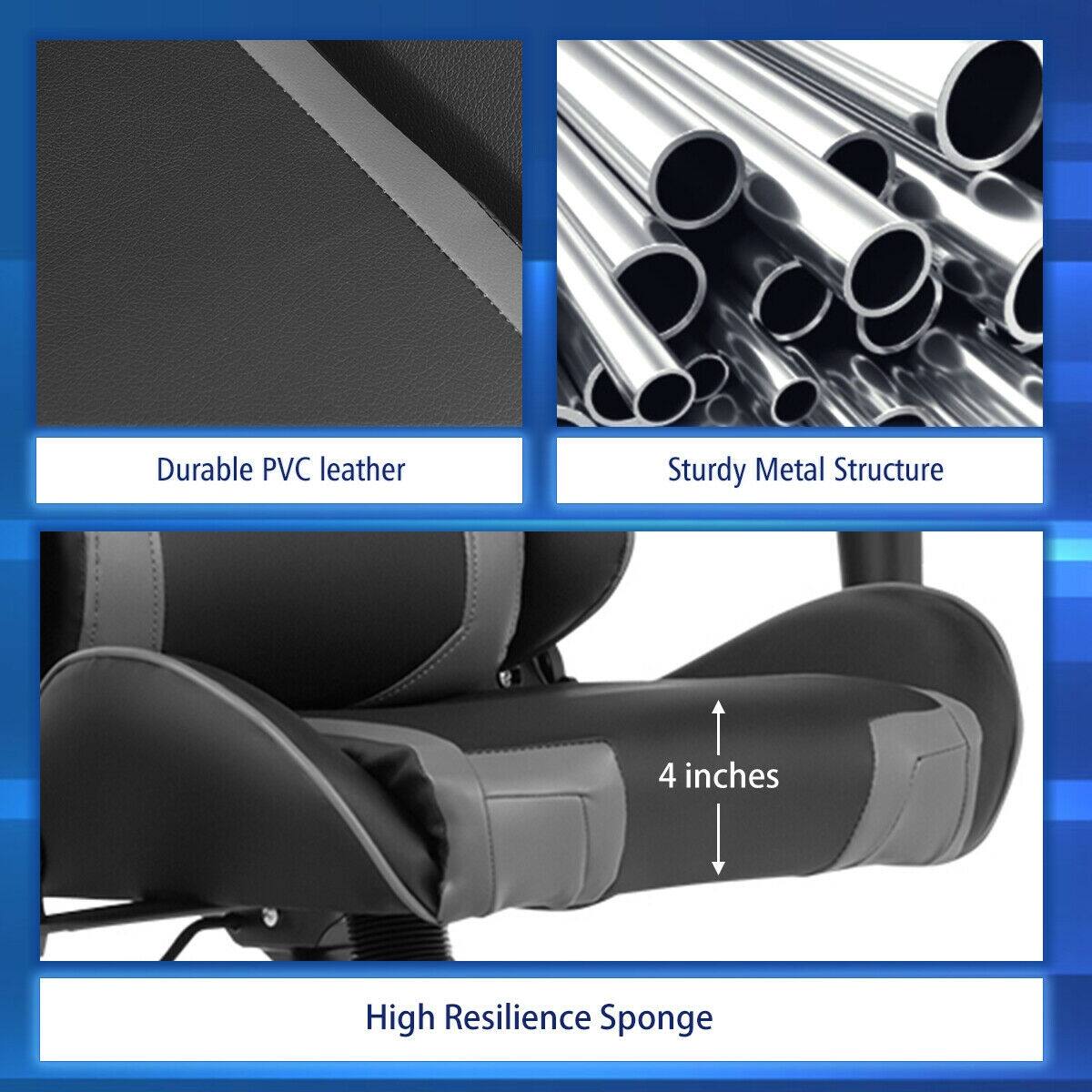 - Durable PVC leather
- Sturdy Metal Structure
- 4 inches
- High Resilience Sponge