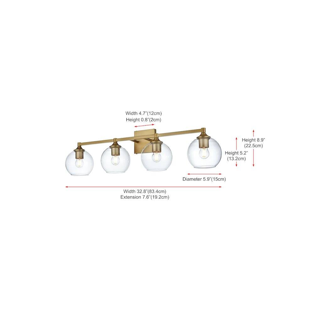 Width 4.7" (12cm)  
Height 0.8" (2cm)  
Height 8.9" (22.5cm)  
Height 5.2" (13.2cm)  
Diameter 5.9" (15cm)  
Width 32.8" (83.4cm)  
Extension 7.6" (19.2cm)
