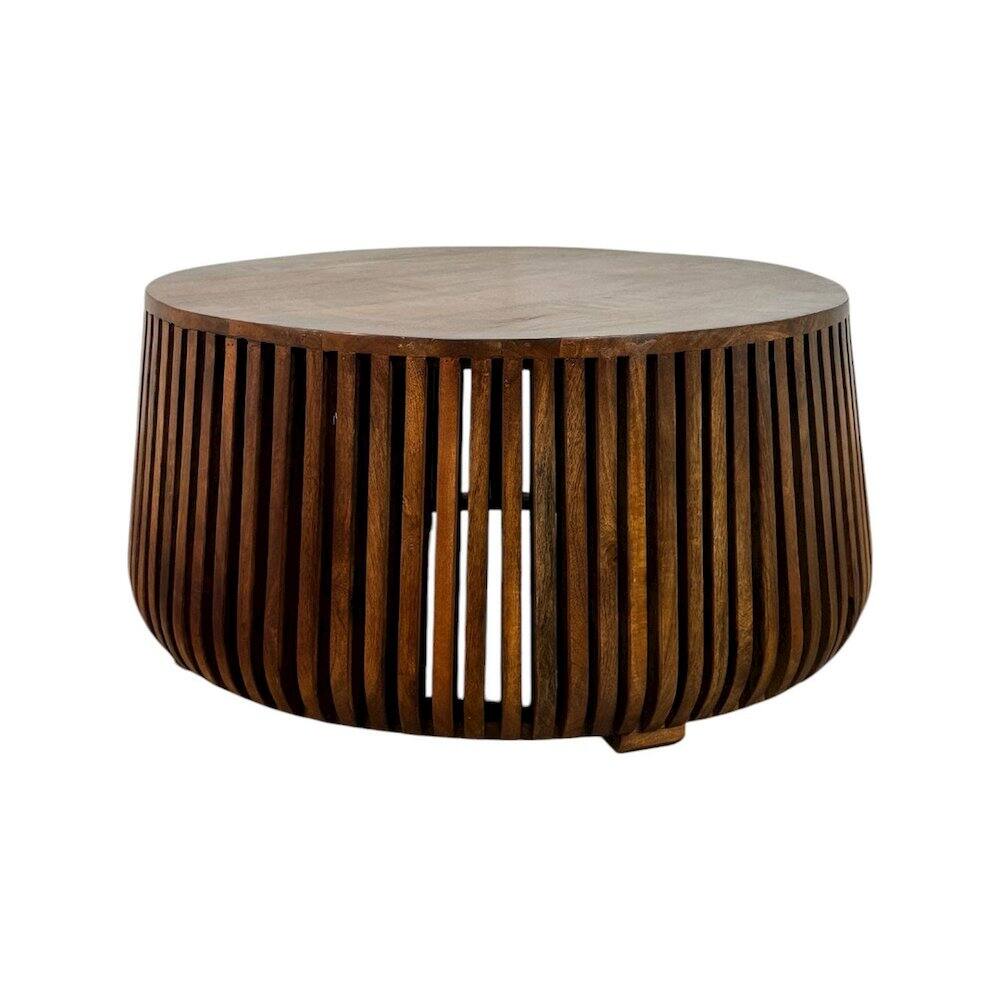 Front. Carolina Chair & Table - Cascade 36" Coffee Table - Chestnut - Red.