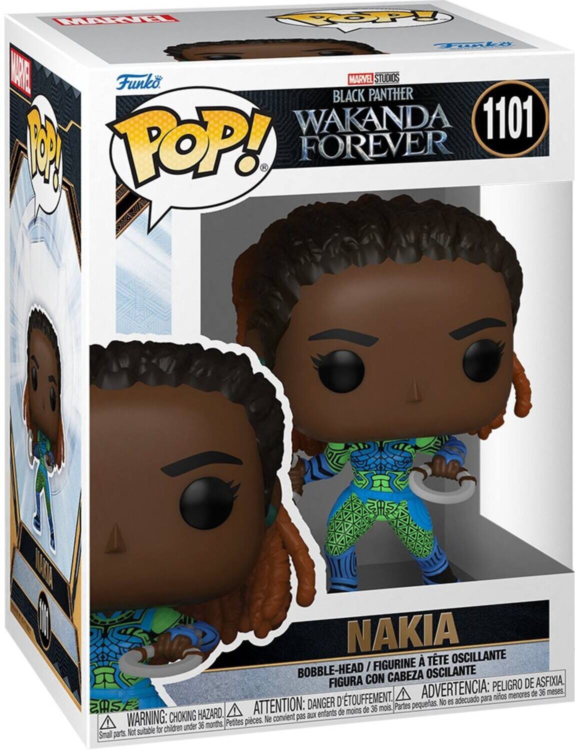 FARU TOPY Tikiy AE Funko. BLACK MARVEL PANTHER STUDIOS WAKANDA 1101 M POP! K FOREVER A NAKIA FIGURINE TTE OSCILANTE BOBBLE-HEAD I OSCILANTE FIGURA CON CABEZA ASFIXIA ADVERTENCIA: PELIGRO DE menores de 36 meses D'TOUFFEMENT. adecuado para nios EASE ATTENTION: DANGER D Partes pequeas. No ES de moins de 36 mois. CHOKING HAZARD. WARNING: under 36 months Petites pieces. Ne Not suitabie for chidren Small parts.