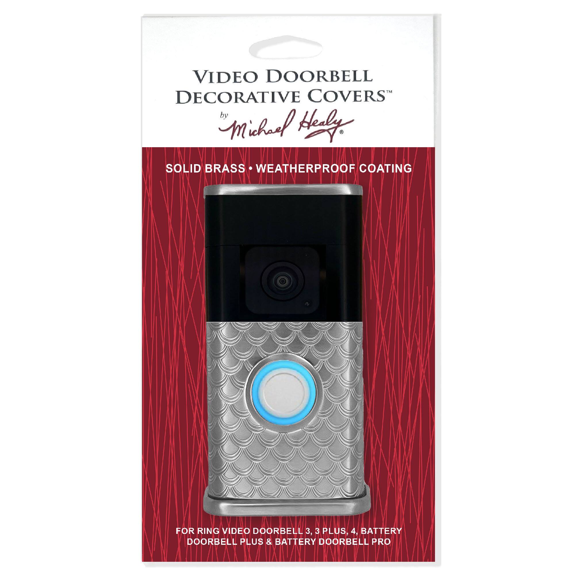 VIDEO DOORBELL DECORATIVE COVERS by Michael Hely

SOLID BRASS WEATHERPROOF COATING FOR RING VIDEO DOORBELL 3, 3 PLUS, 4, BATTERY DOORBELL PLUS & BATTERY DOORBELL PRO