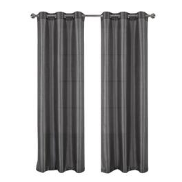 RT Designers Collection - RT Designer Collection Nancy Grommet Luxurious Modern Design Curtain Panel 54" x 95" - Charcoal