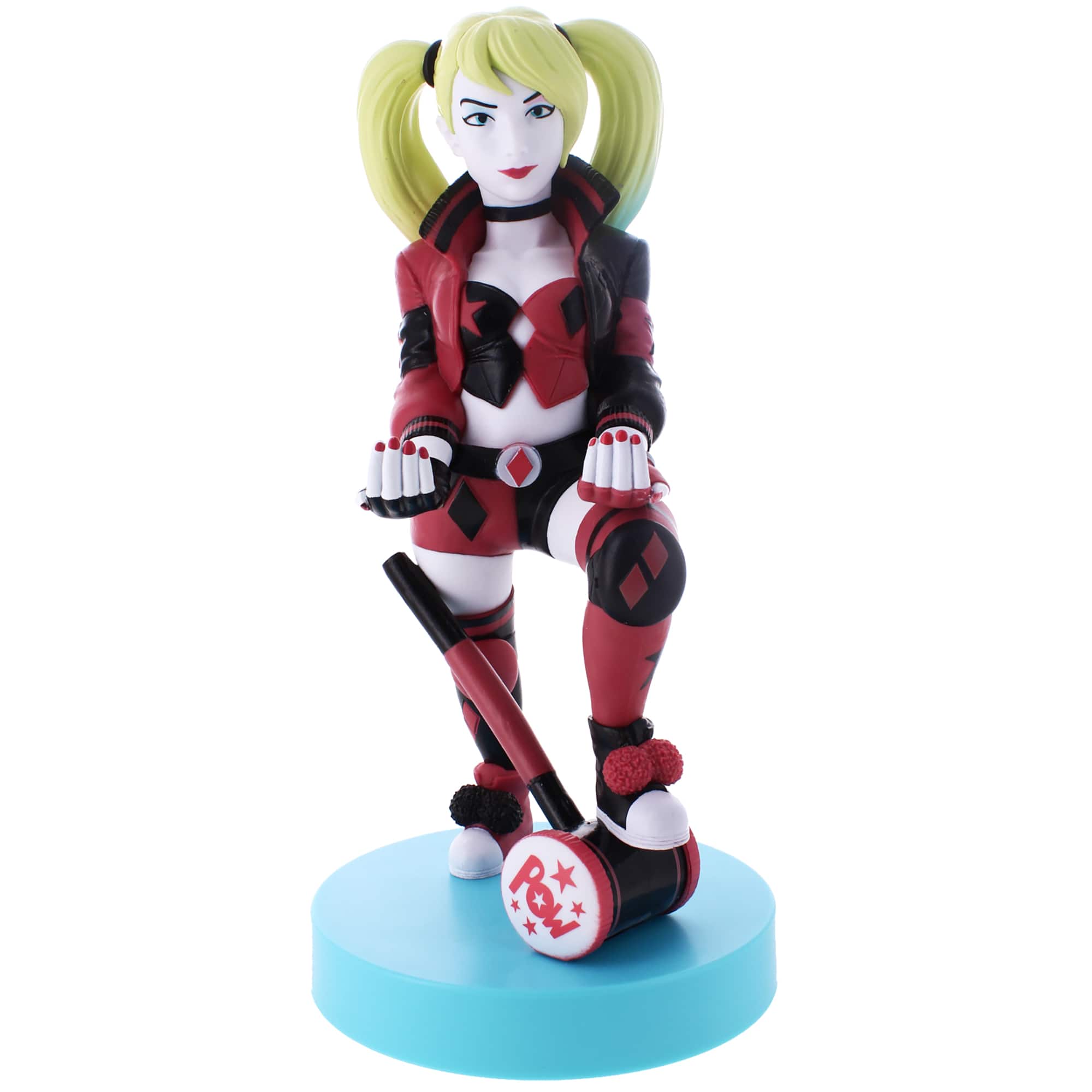 Front. Cable Guys by Exquisite Gaming - Exquisite Gaming Warner Bros: Harley Quinn- DC Phone & Gaming Controller Holder.