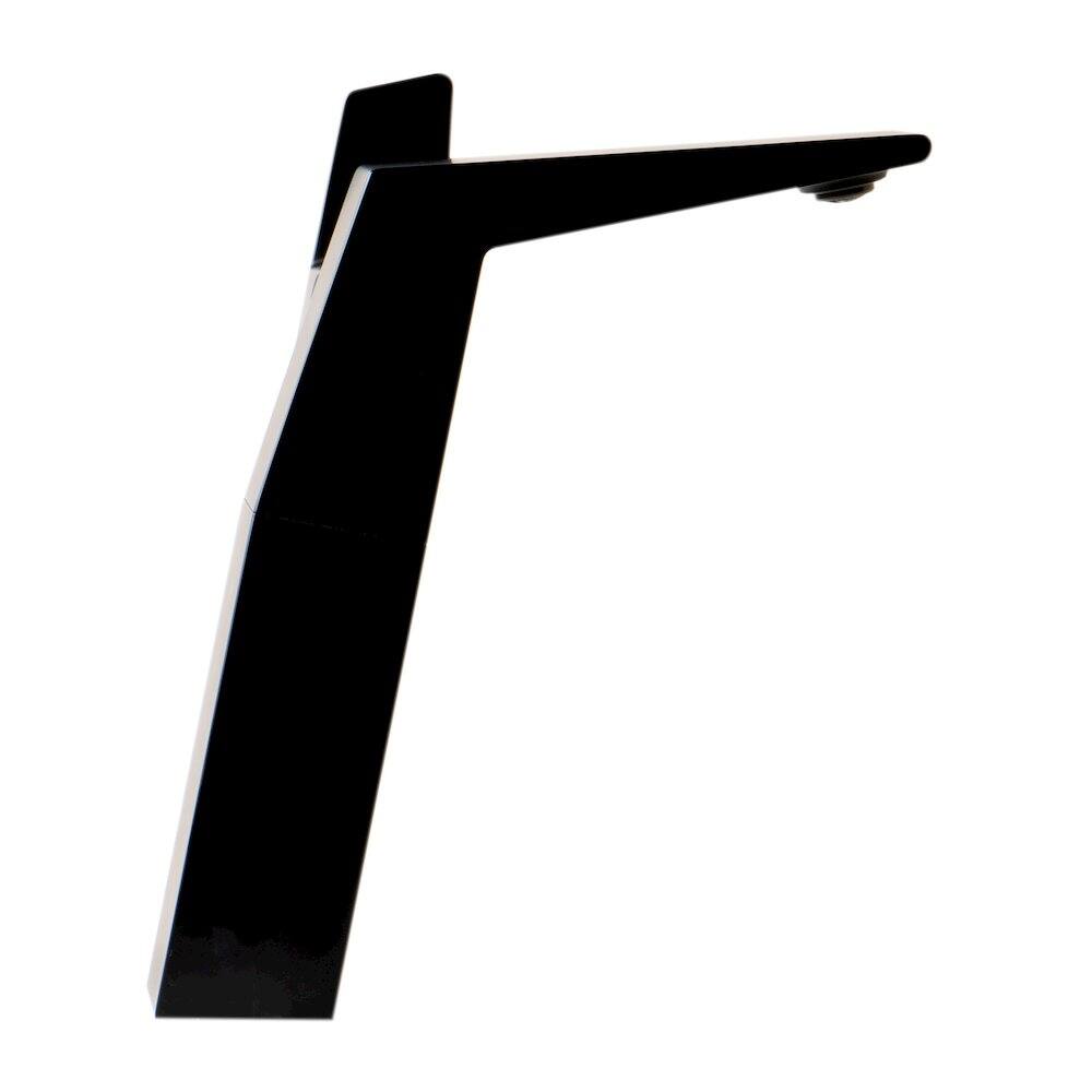 Left. Alfi - Black Matte Single Hole Tall Bathroom Faucet - Black.