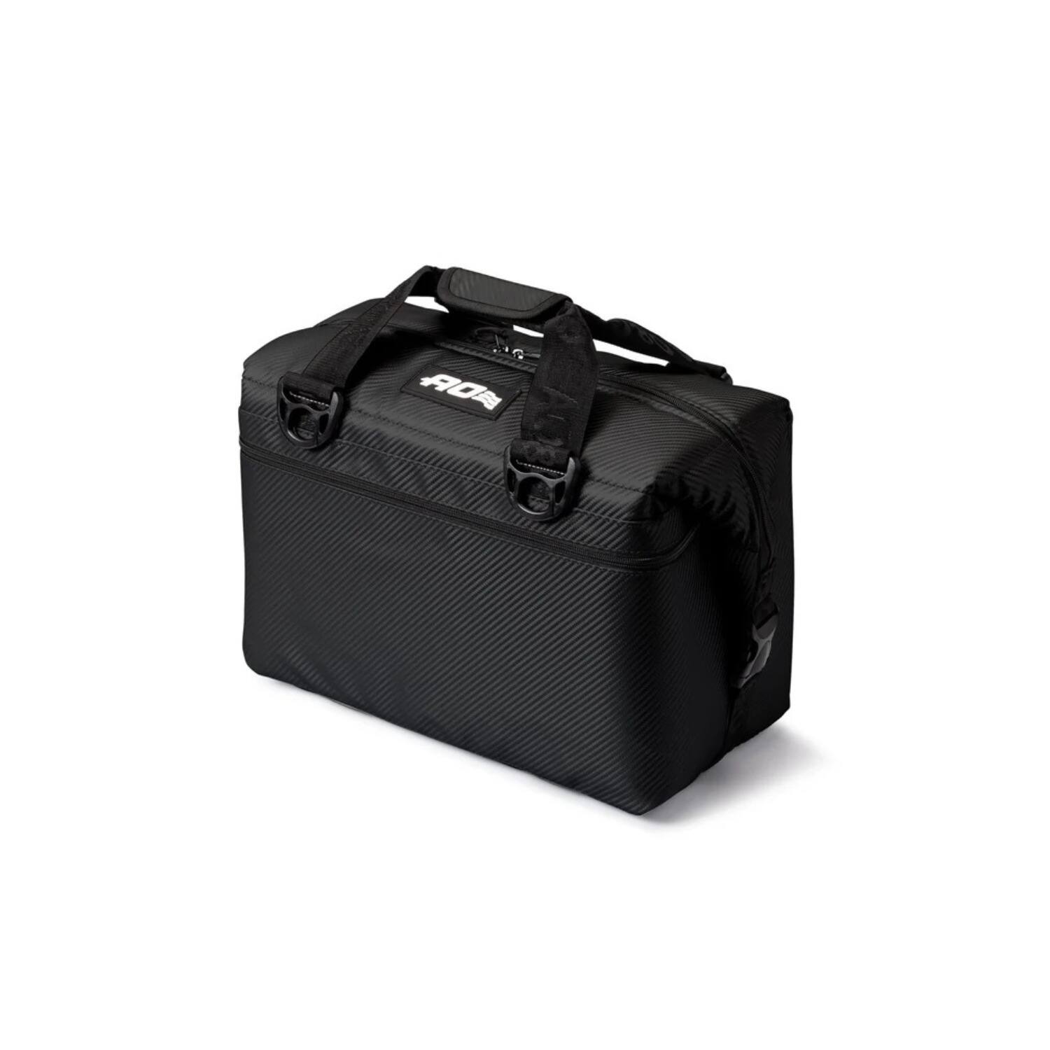 Front. AO Coolers - AO Coolers Carbon Series 24-Pack Soft Cooler Leak-Proof and Durable (Black) - Black.