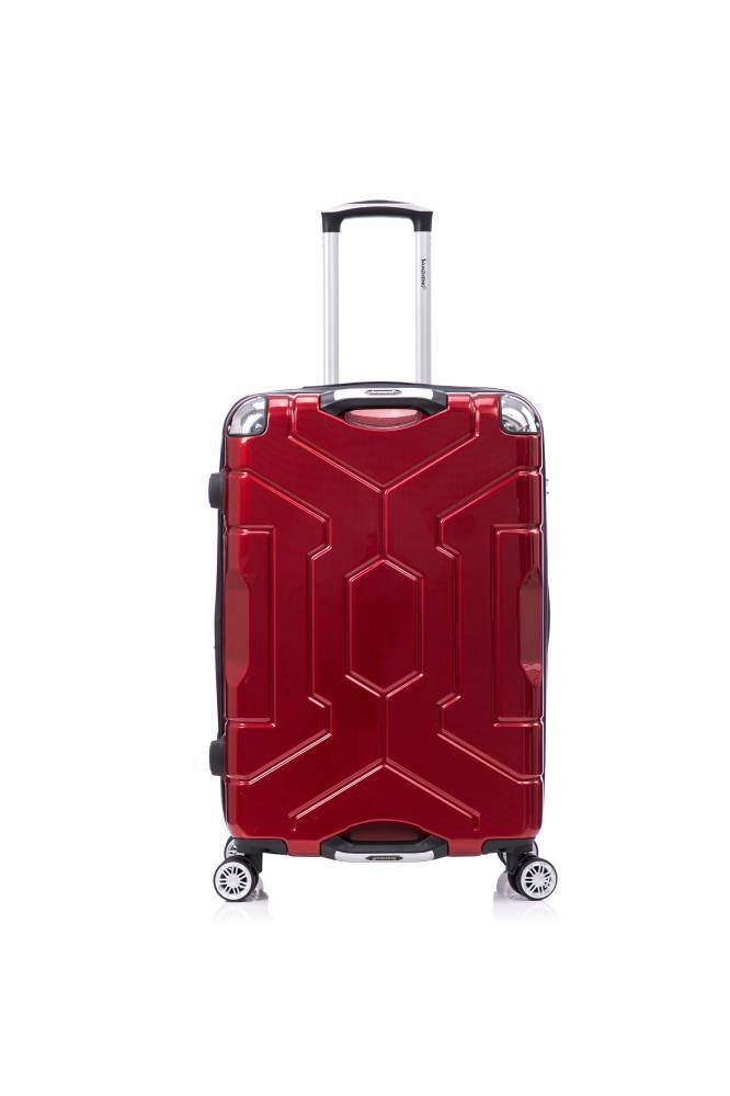 Angle. BreeBe - Luggage set PC material four piece travel luggage set, with rotating wheels and a sense of technology - Red, Black.