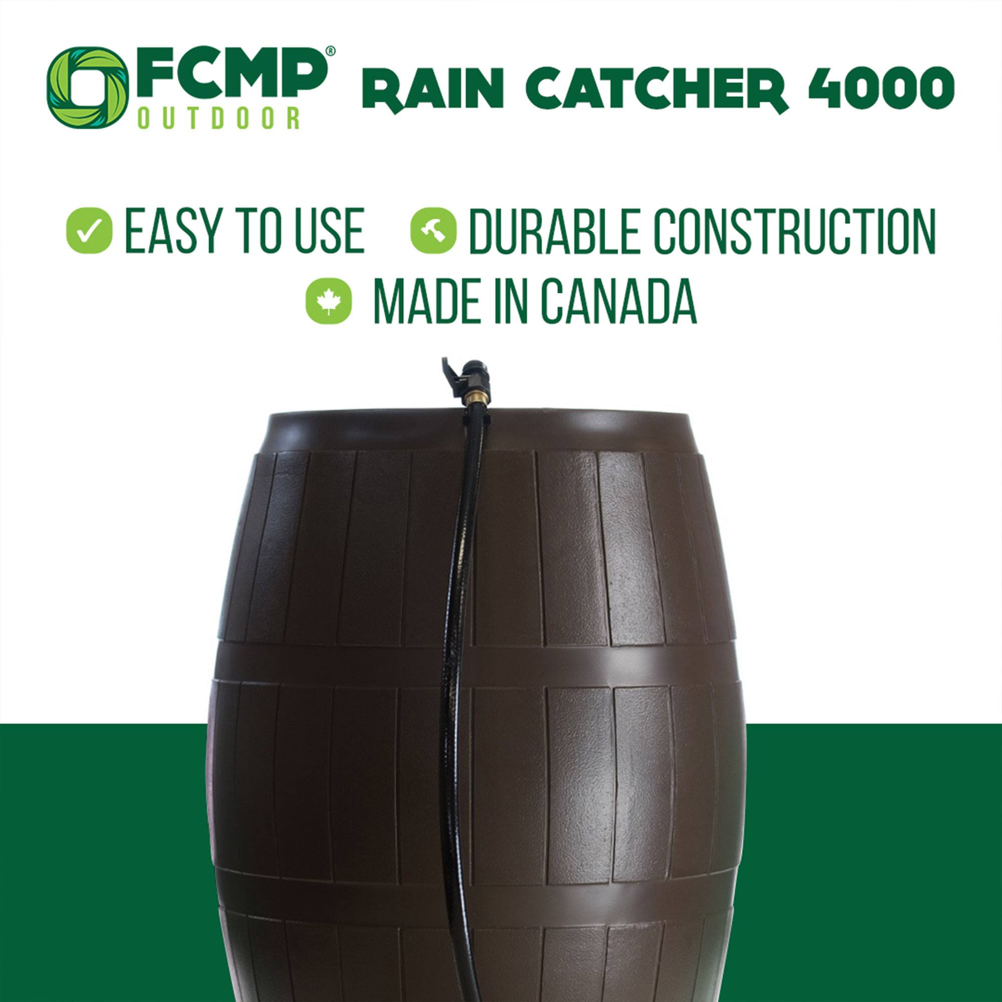 FCMP Outdoor Rain Catcher 4000  
Easy to Use  
Durable Construction  
Made in Canada
