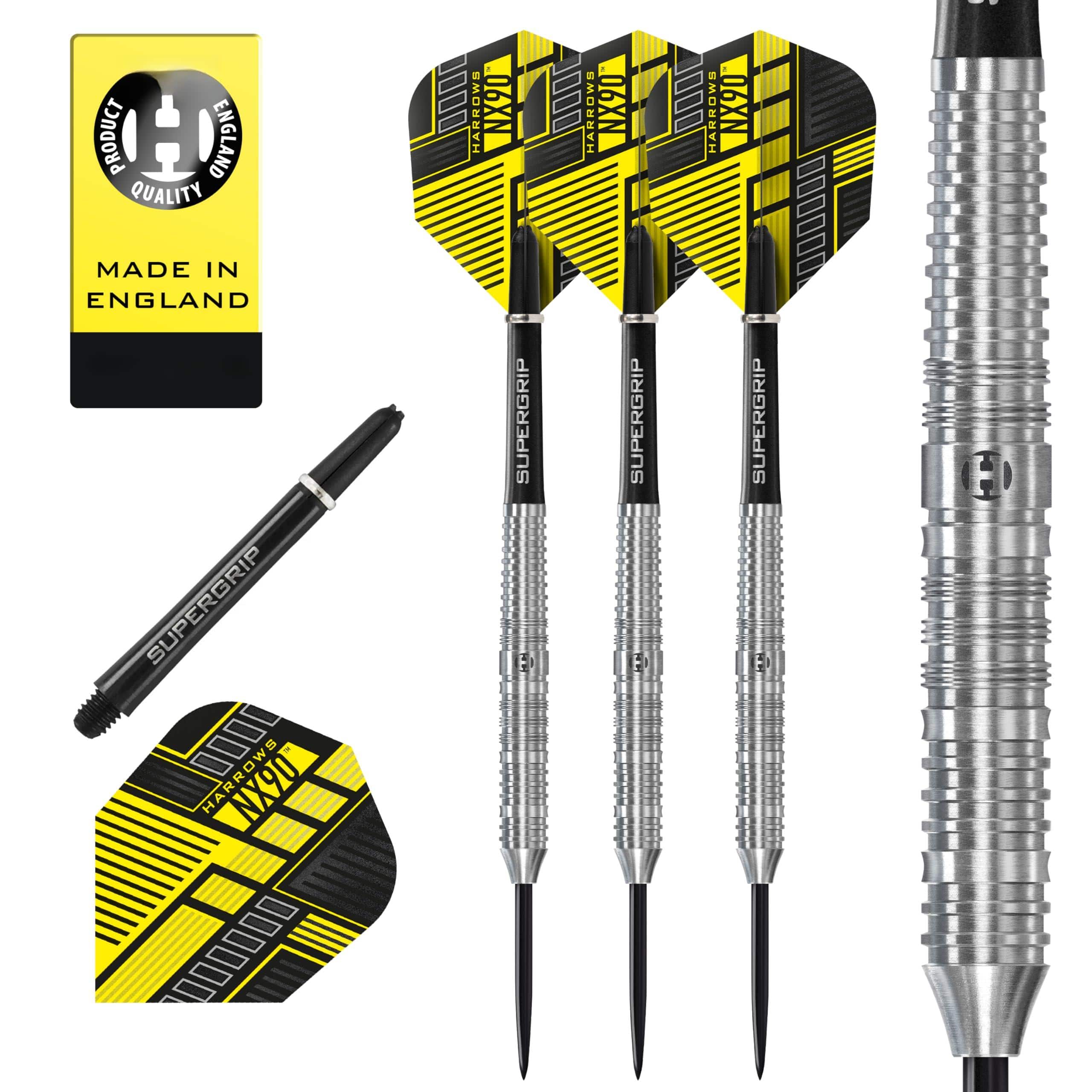 Skar Audio - Nx90 Bomb & Parallel Shape Darts Set I Professional 90 Tungsten Steel Tip All Weights Pro With Supergrip Mi - 23g Parallel Shape