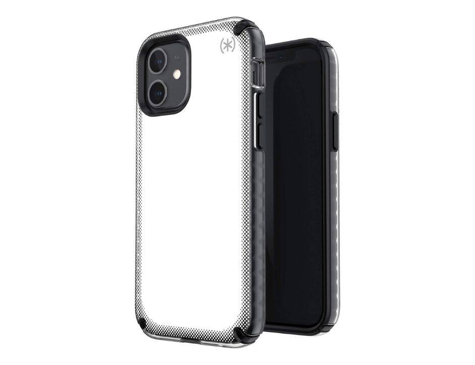 Front. Speck - Speck Presidio 2 Armor Cloud Case for iPhone 6.1" (2020) | Color: White/Black - Clear/Black/White Hot/Black.