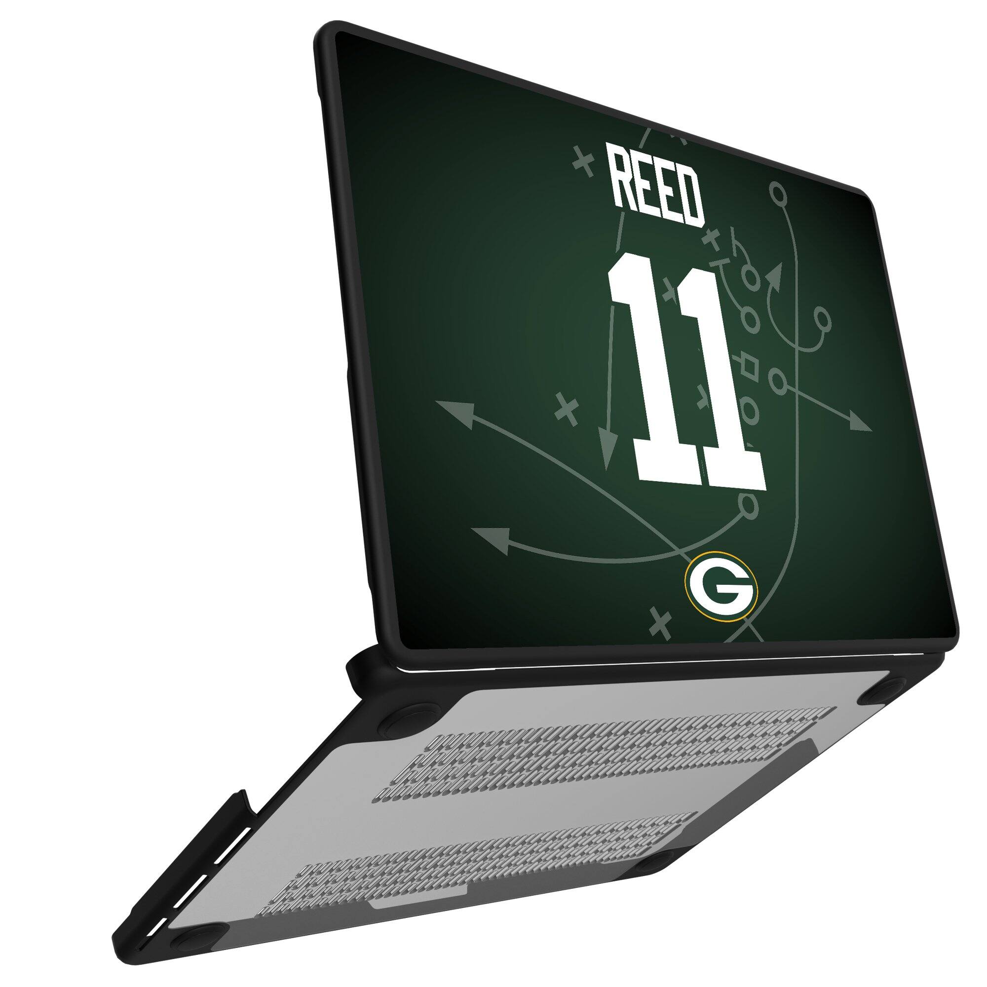 Alt View 1. Keyscaper - Jayden Reed Green Bay Packers MacBook Case - Pro 13 in - Multicolor.