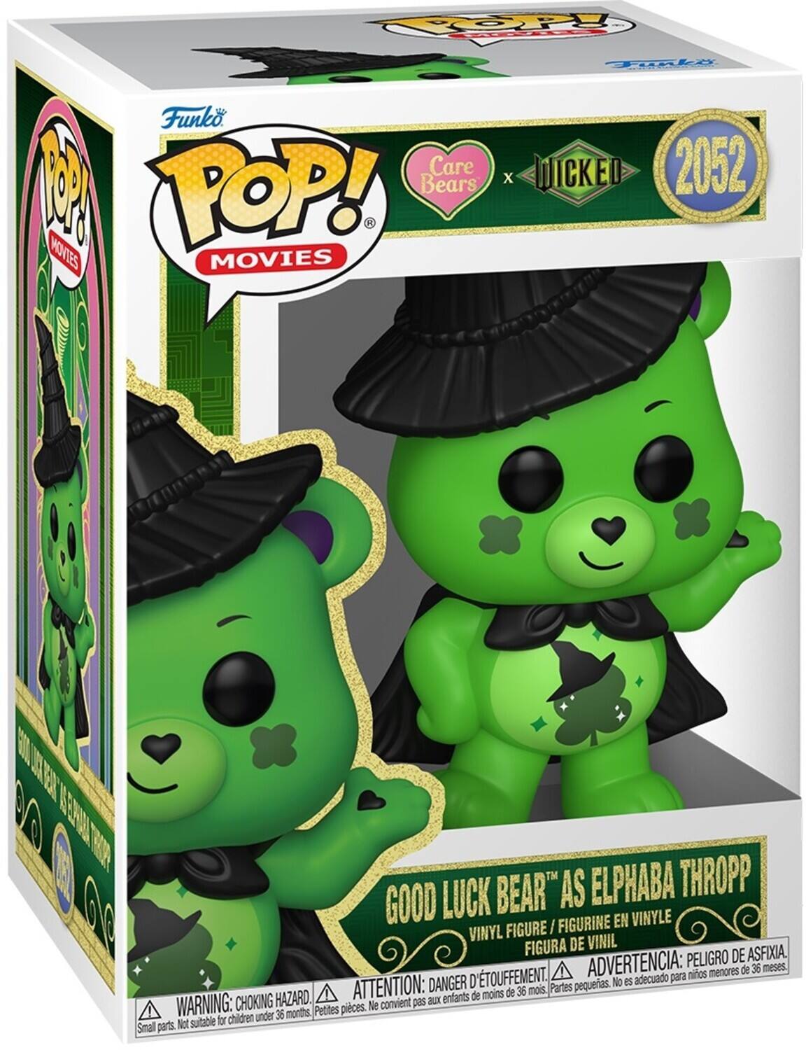 Funko POP! MOVIES Care Bears x WICKED 2052 GOOD LUCK BEAR™ AS ELPHABA THROPP VINYL FIGURE / FIGURINE EN VINYLE / FIGURA DE VINIL

WARNING: CHOKING HAZARD. Small parts. Not suitable for children under 36 months.