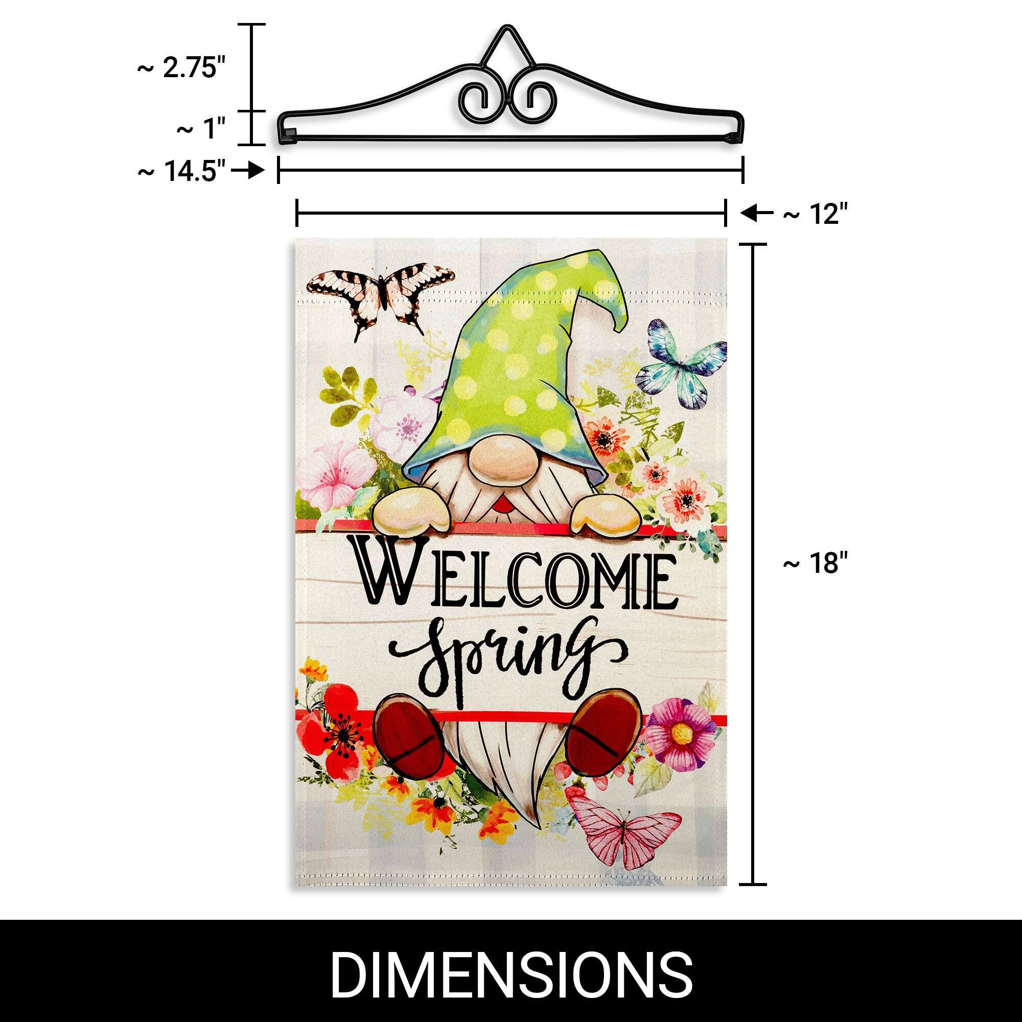 ~ 2.75"  
~ 1"  
~ 14.5"  
~ 12"  
WELCOME  
~ 18"  
DIMENSIONS