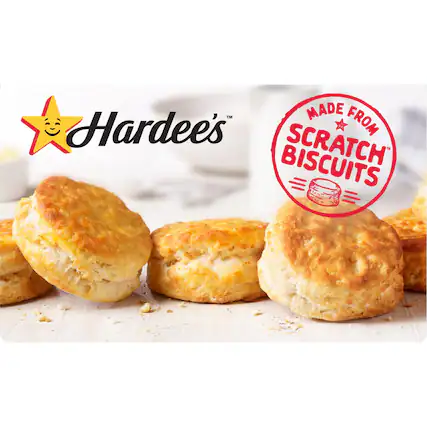 Hardee's
MADE FROM SCRATCH BISCUITS