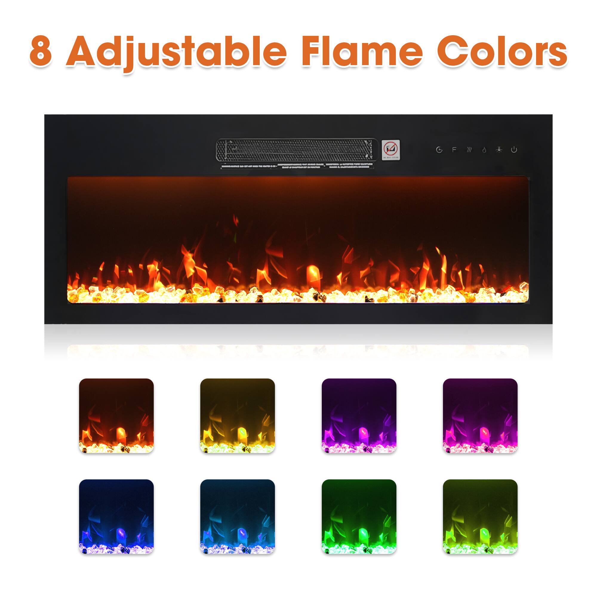 8 Adjustable Flame Colors
