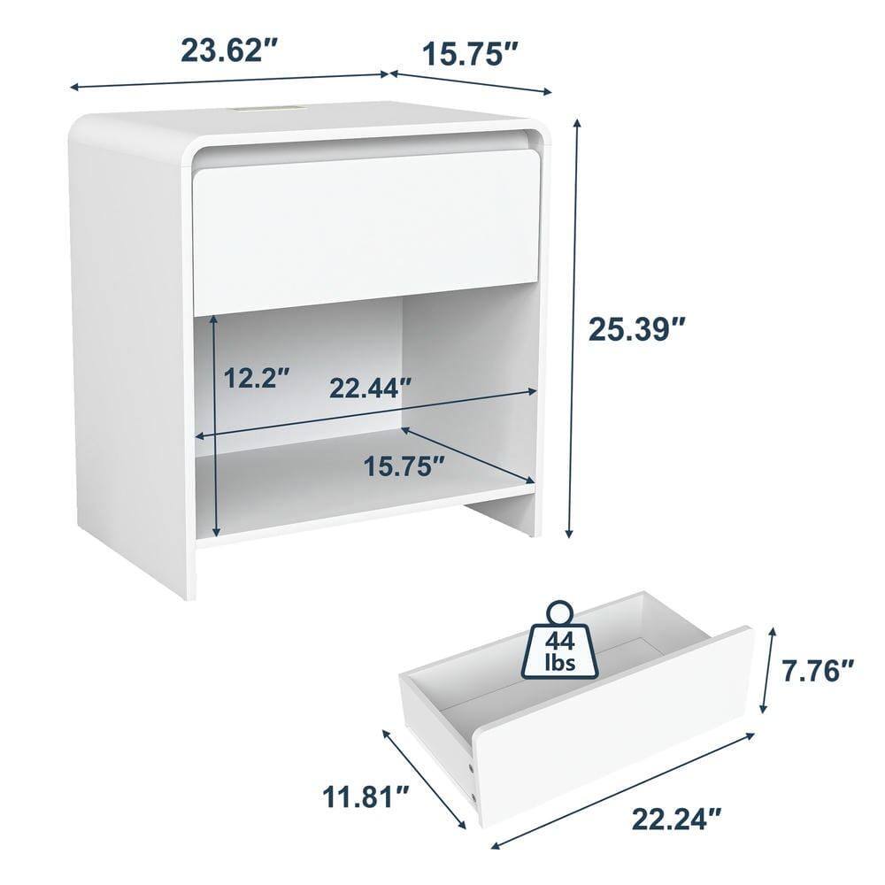 23.62" 15.75" 25.39" 12.2" 22.44" 15.75" 44 lbs 7.76" 11.81" 22.24"